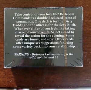 ⭐️NWT Bedroom Commands Card Game